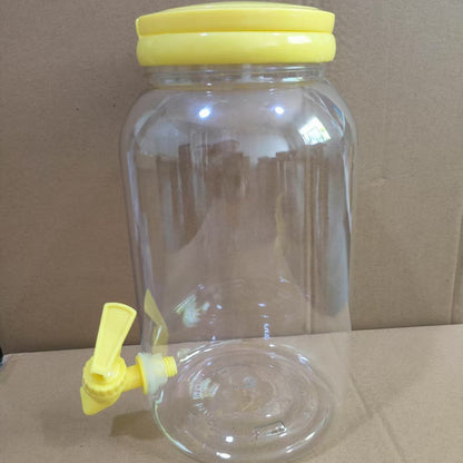 Transparent Plastic Water Bottle with Faucet