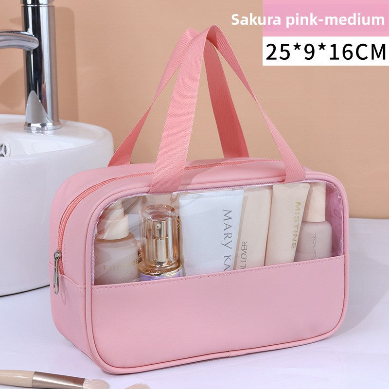 Transparent Portable Cosmetic Storage Bag