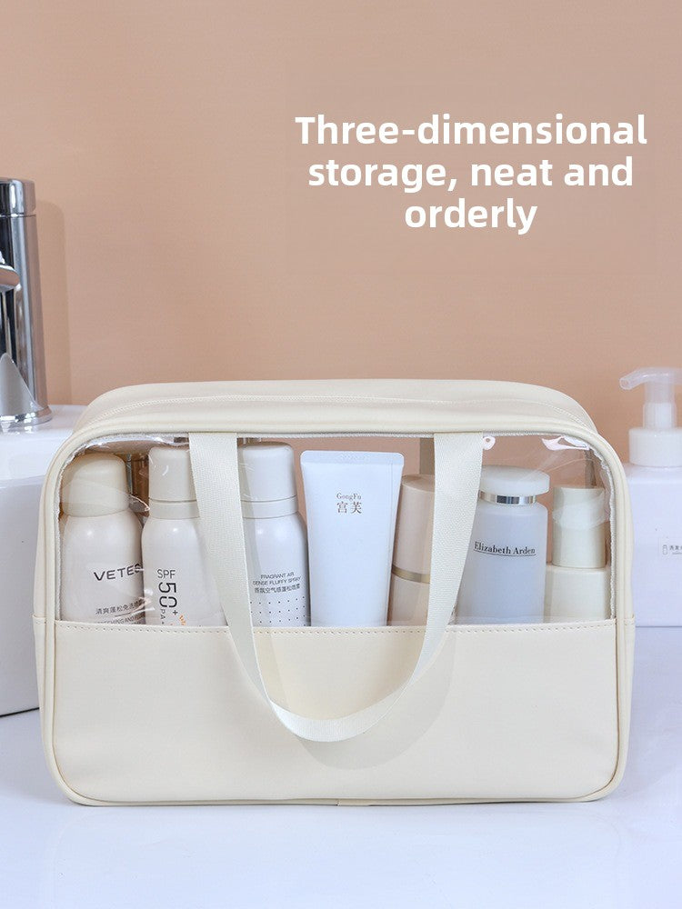 Transparent Portable Cosmetic Storage Bag