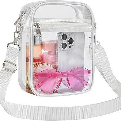 Transparent PVC Crossbody Bag