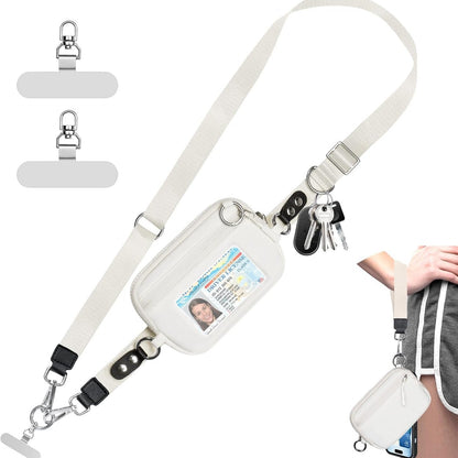 Transparent PVC Wrist Card Holder Bag