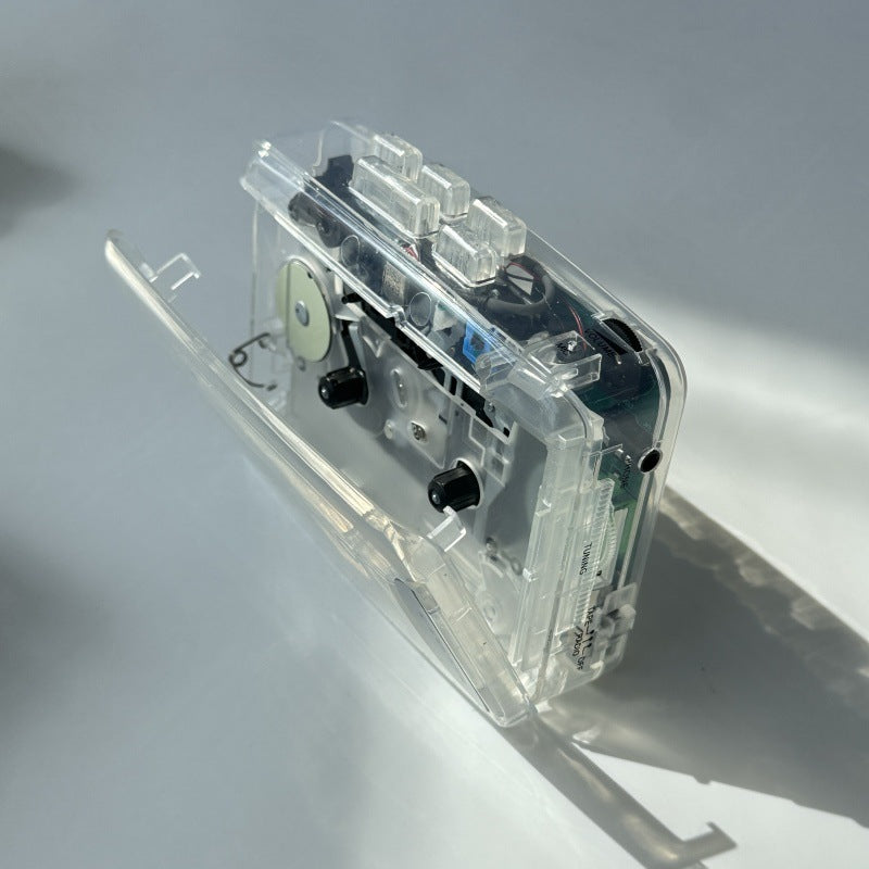 Transparent Retro Cassette Player