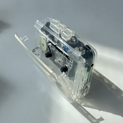 Transparent Retro Cassette Player