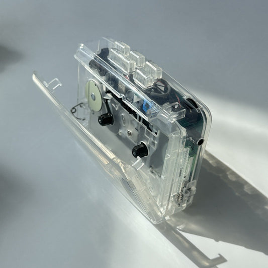 Transparent Retro Cassette Player