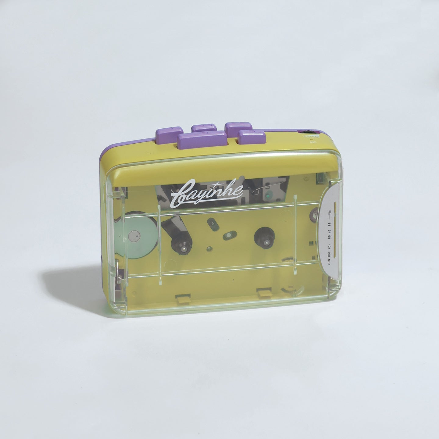 Transparent Retro Cassette Player