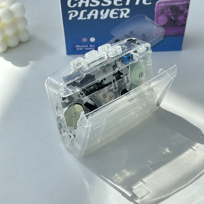 Transparent Retro Cassette Player