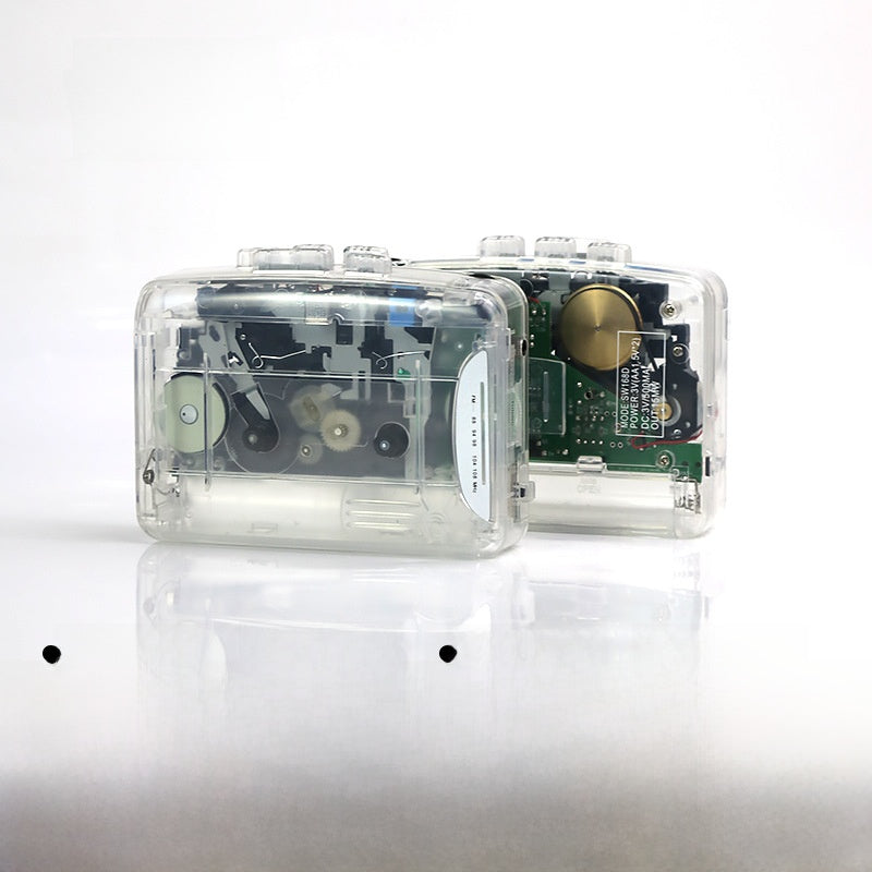 Transparent Retro Cassette Player
