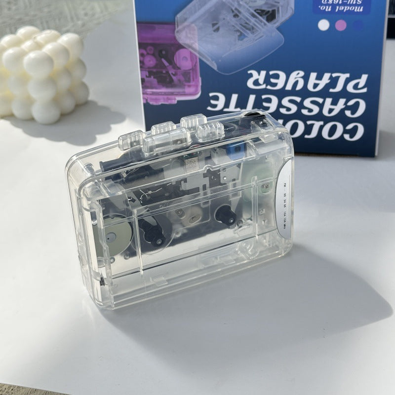 Transparent Retro Cassette Player
