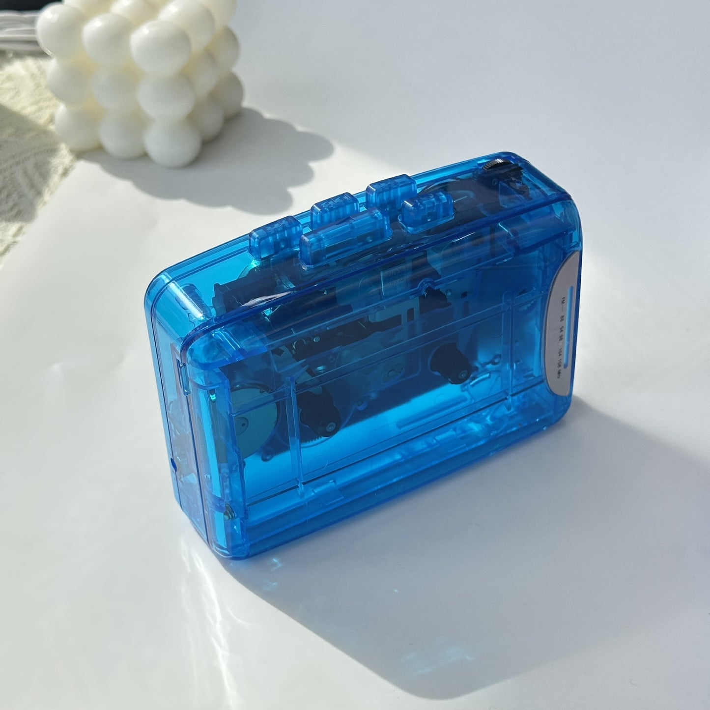 Transparent Retro Cassette Player