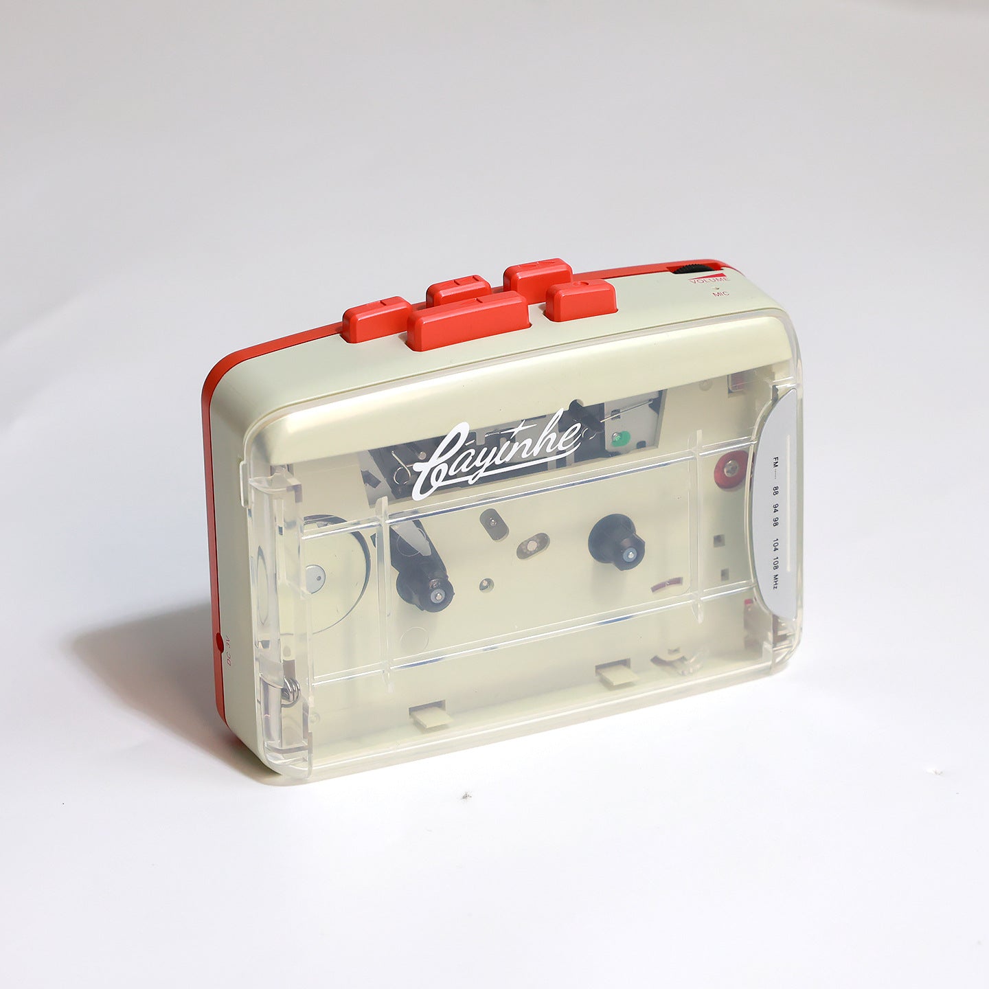 Transparent Retro Cassette Player