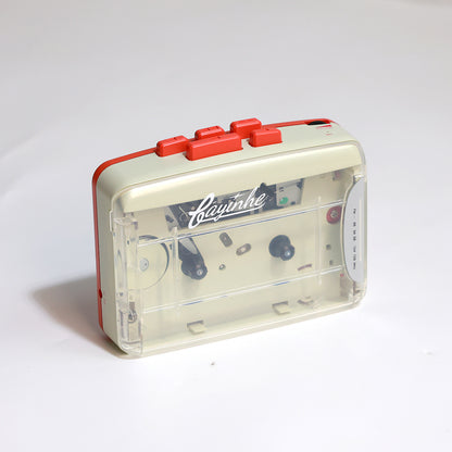Transparent Retro Cassette Player