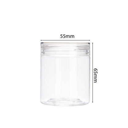 Transparent sealed jar