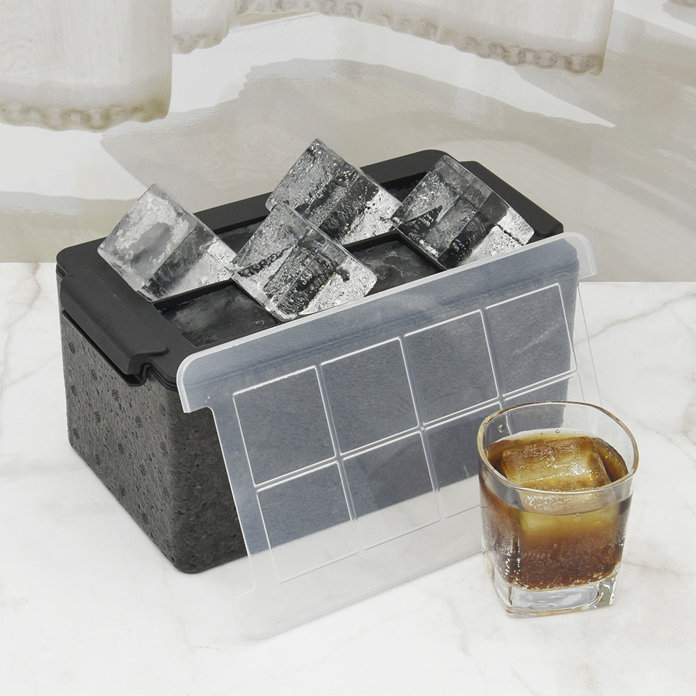Transparent Silicone Ice Cube Mold with Square and Ball Shapes
