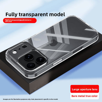 Transparent Silicone Protective Case for Apple Phones