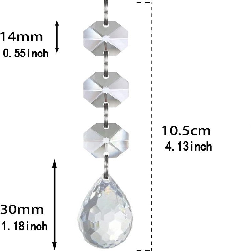 Transparent Snowflake Christmas Tree Hanging Ornaments