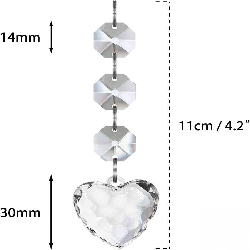 Transparent Snowflake Christmas Tree Hanging Ornaments