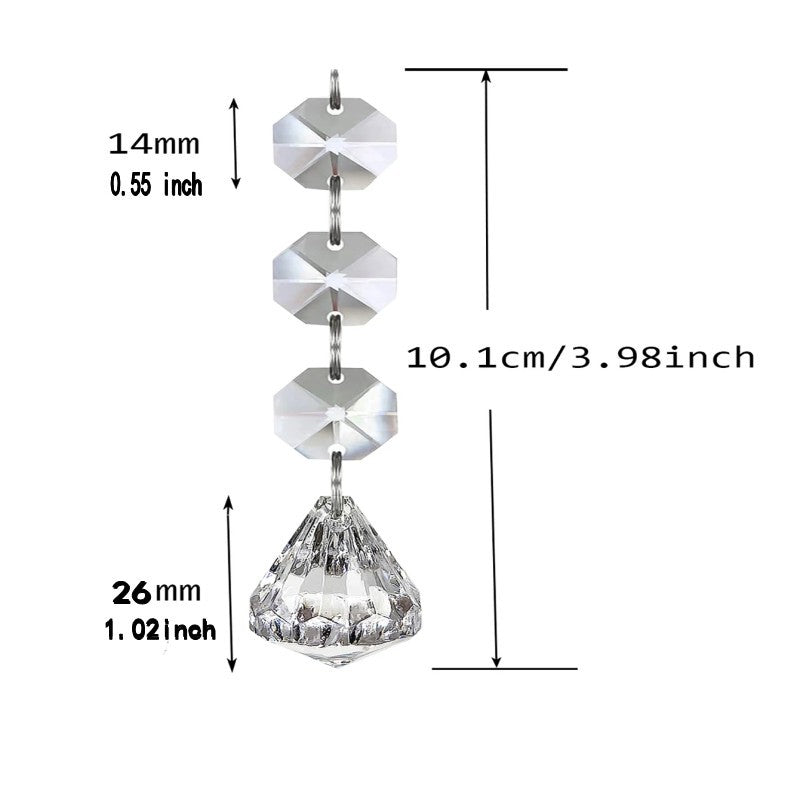 Transparent Snowflake Christmas Tree Hanging Ornaments