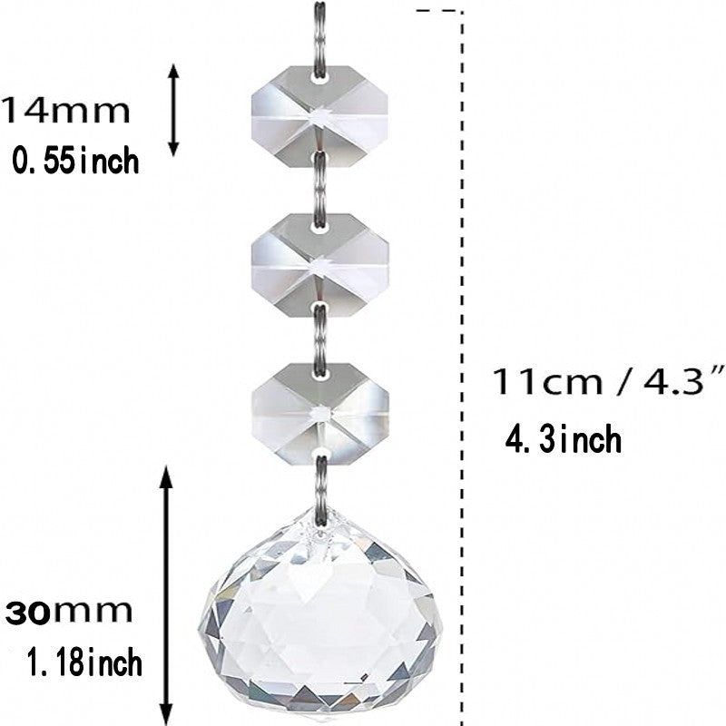 Transparent Snowflake Christmas Tree Hanging Ornaments
