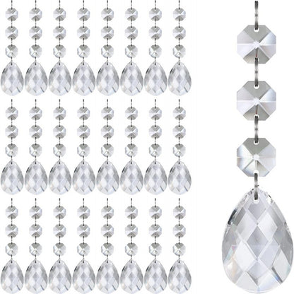 Transparent Snowflake Christmas Tree Hanging Ornaments