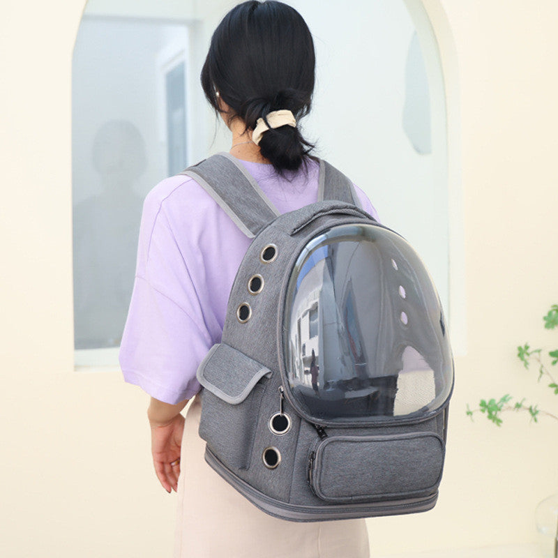 Transparent Space Capsule Pet Backpack