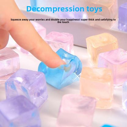 Transparent Squeeze Decompression Toy