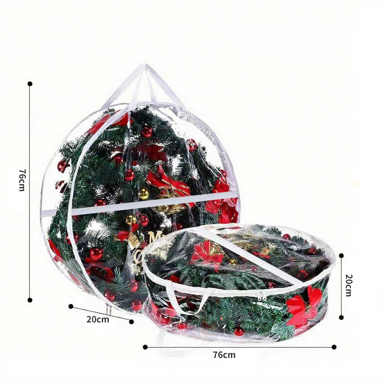 Transparent Storage Bags with Waterproof Protection