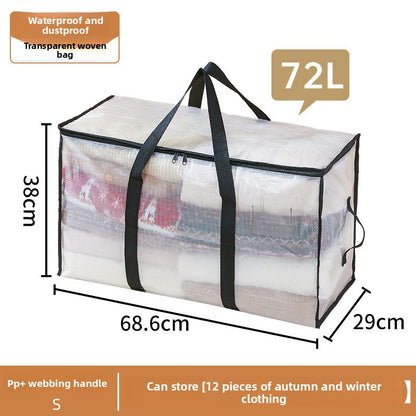 Transparent Storage Bags with Waterproof Protection