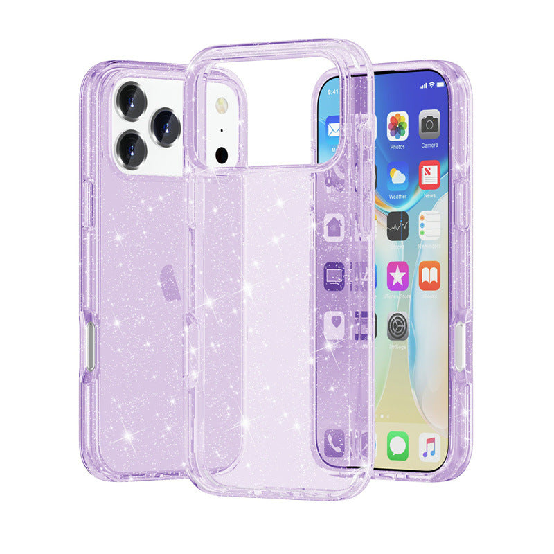 Transparent thickened phone case