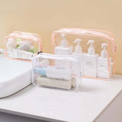Transparent toiletry bag