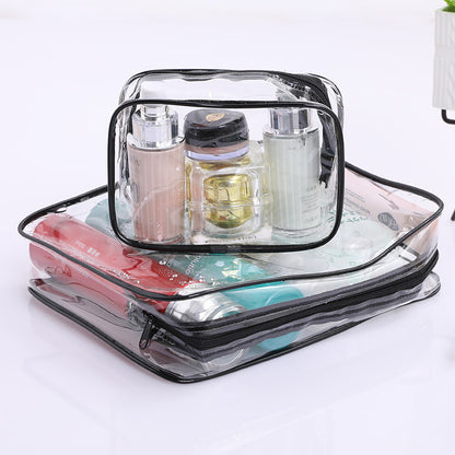 Transparent toiletry bag