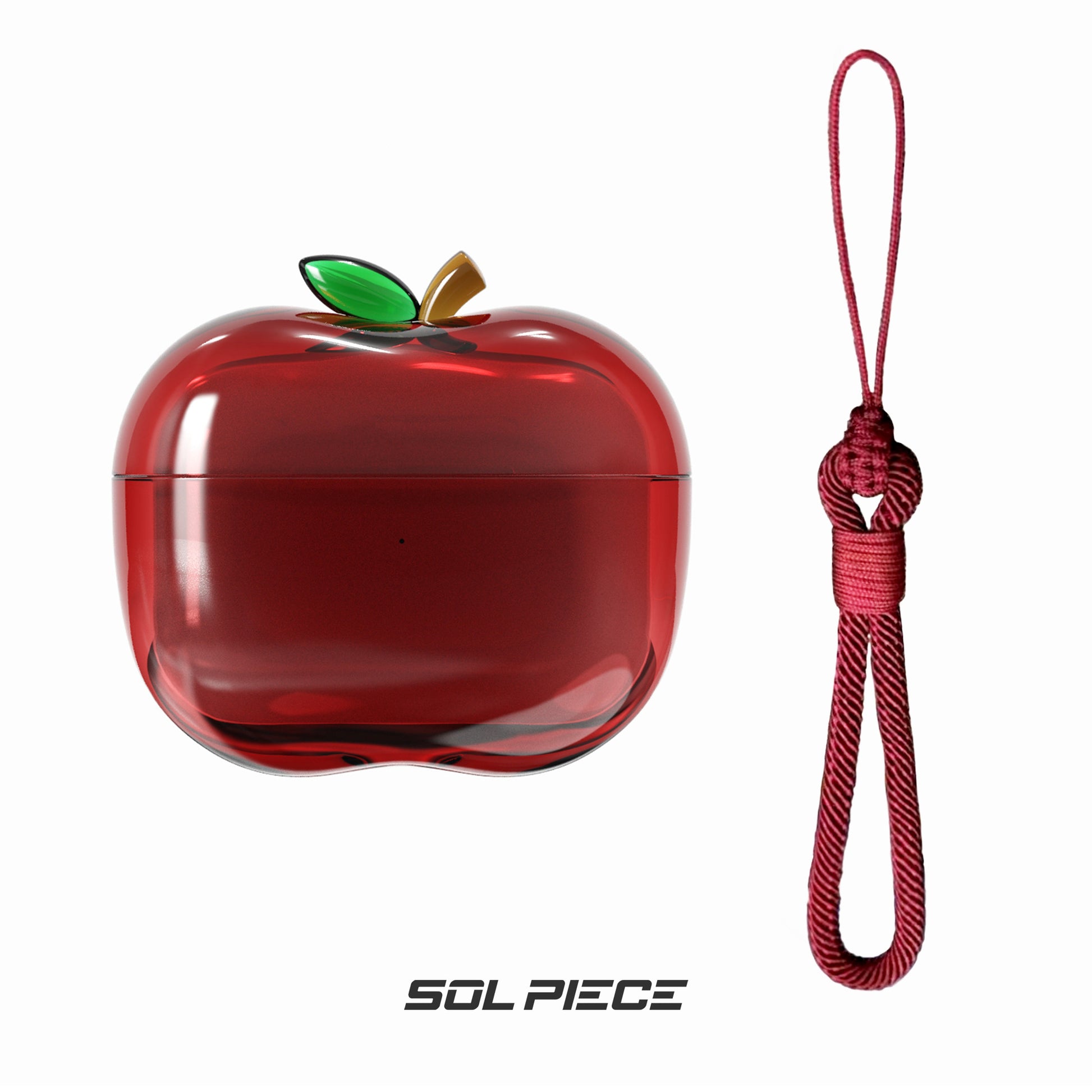 Transparent TPU AirPods Case with Lanyard