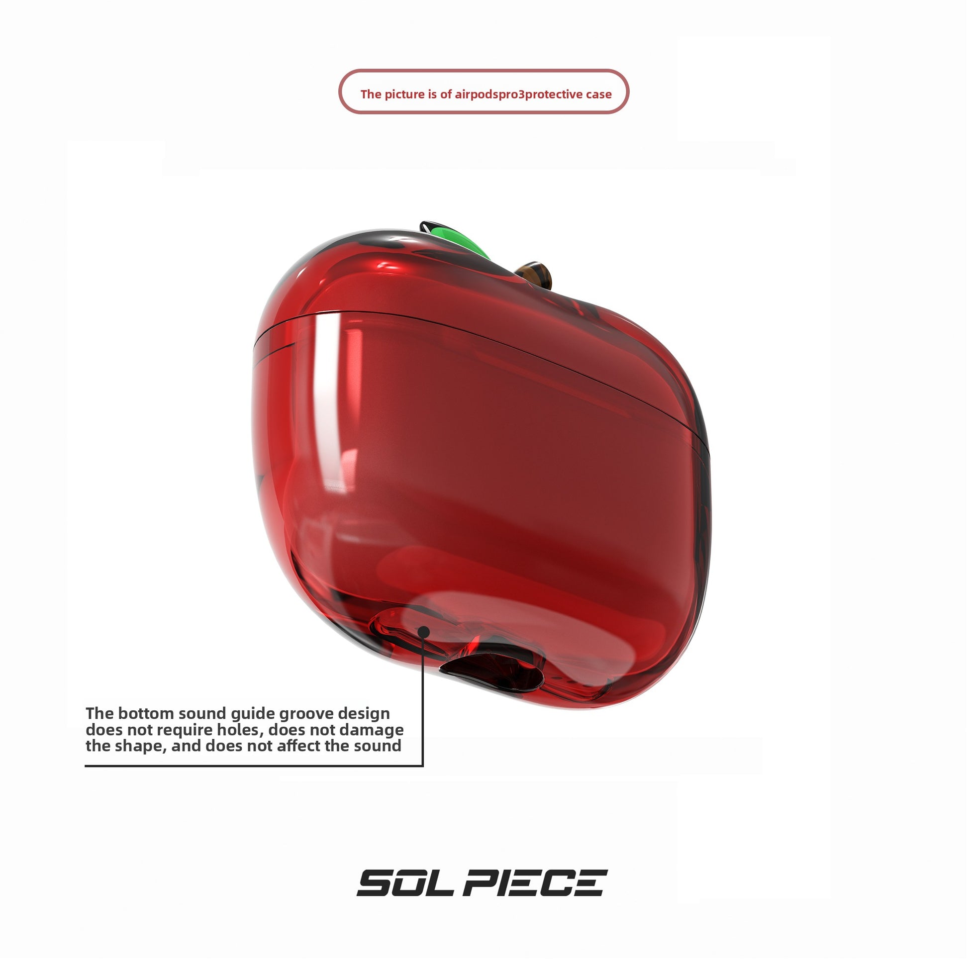 Transparent TPU AirPods Case with Lanyard