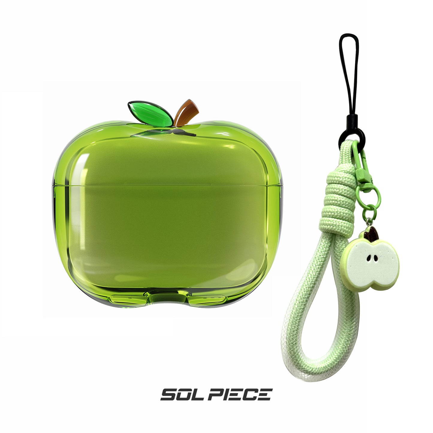 Transparent TPU AirPods Case with Lanyard