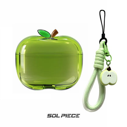 Transparent TPU AirPods Case with Lanyard