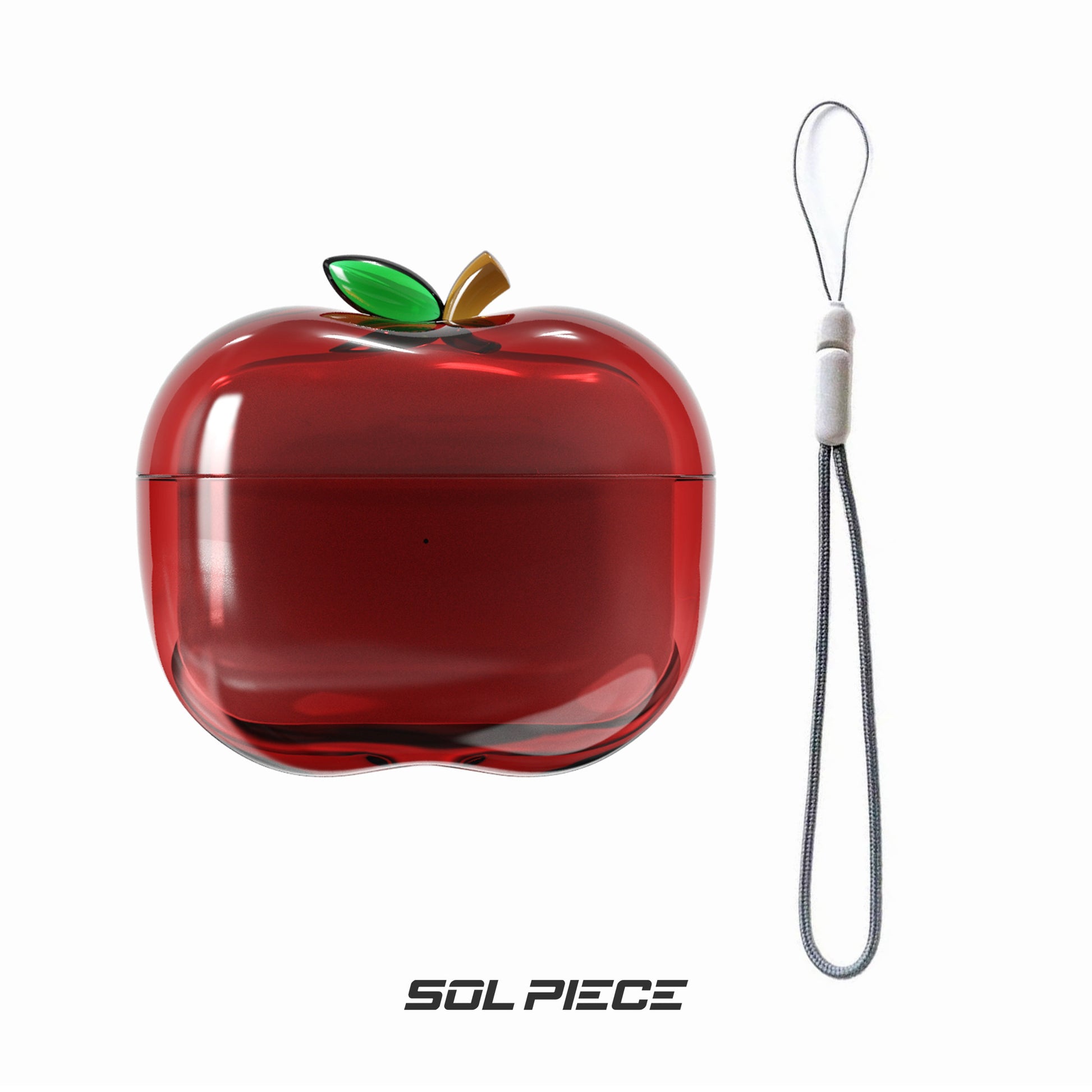 Transparent TPU AirPods Case with Lanyard