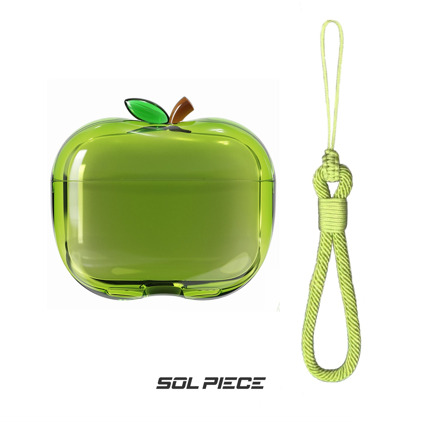 Transparent TPU AirPods Case with Lanyard