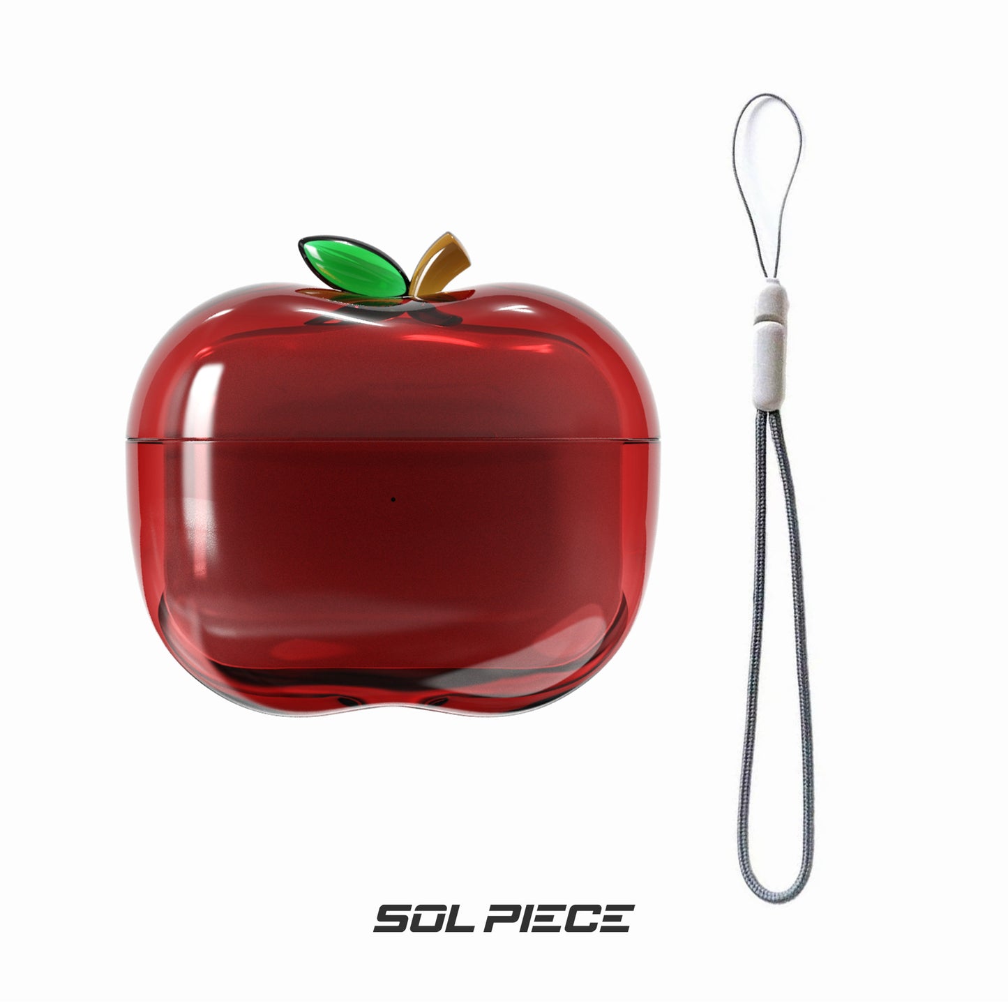 Transparent TPU AirPods Case with Lanyard