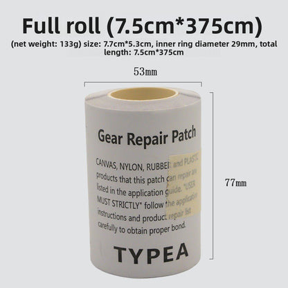 Transparent TPU Repair Patches