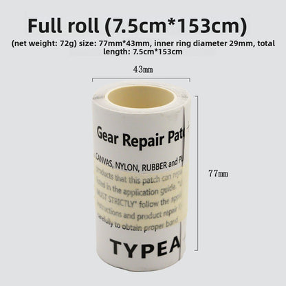 Transparent TPU Repair Patches