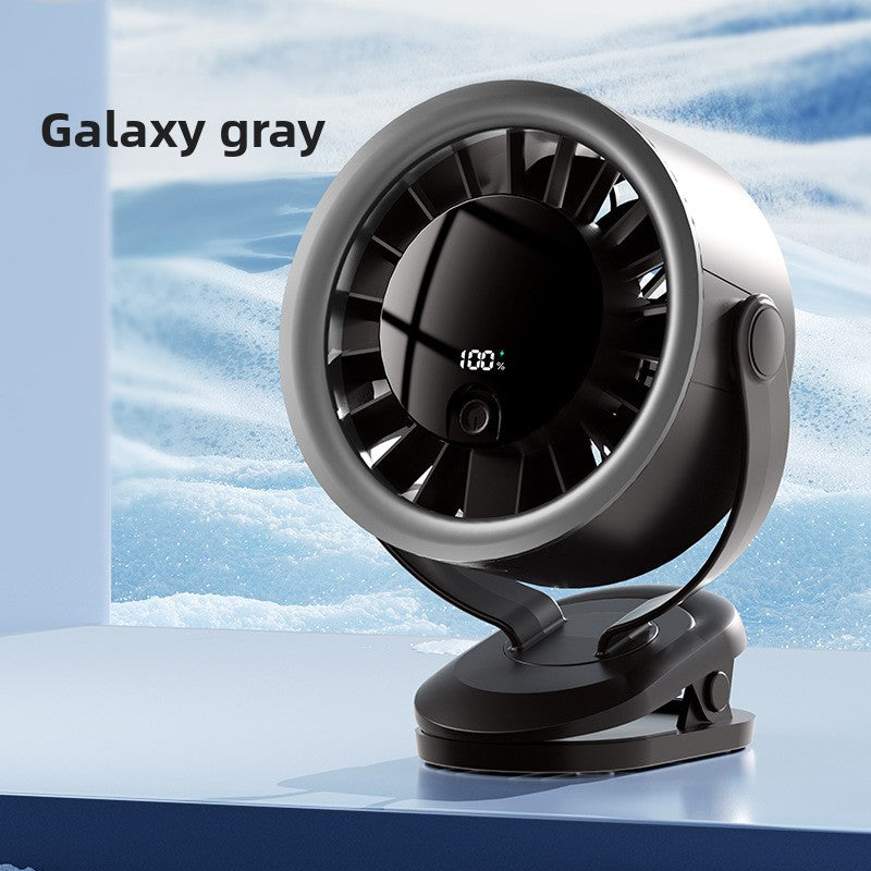 Transparent USB Digital Desk Fan with 100 Speeds