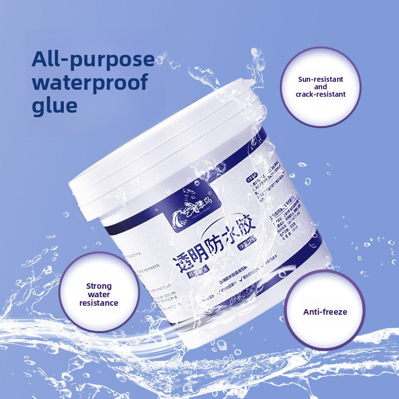 Transparent waterproof glue
