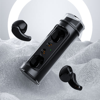 Transparent Wireless Bluetooth Earbuds with Digital Display