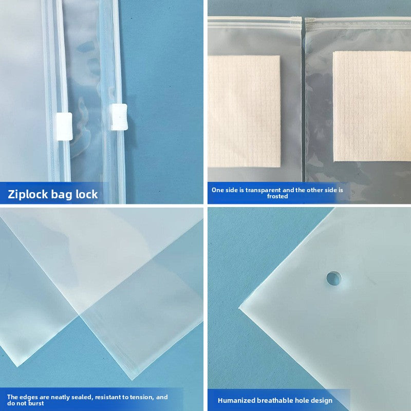 Transparent zipper bag