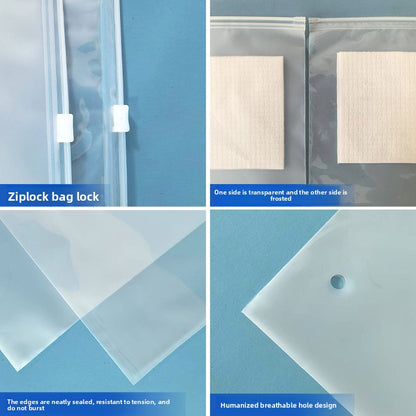 Transparent zipper bag