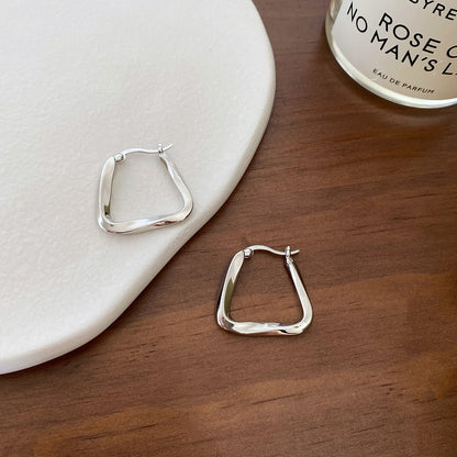 Trapezoid geometric earrings