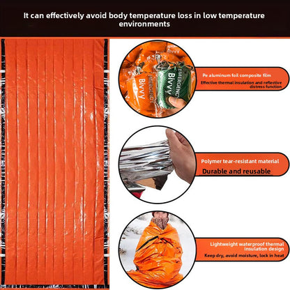 Travel and camping thermal raincoat