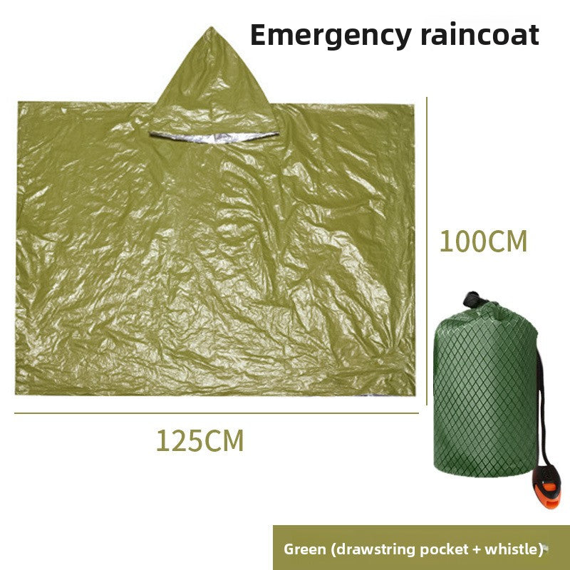 Travel and camping thermal raincoat