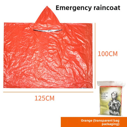 Travel and camping thermal raincoat