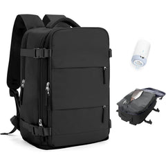 Black Horizontal Double Zip