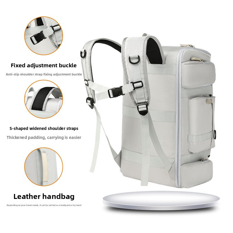 Travel Backpack with Dry-Wet Separation
